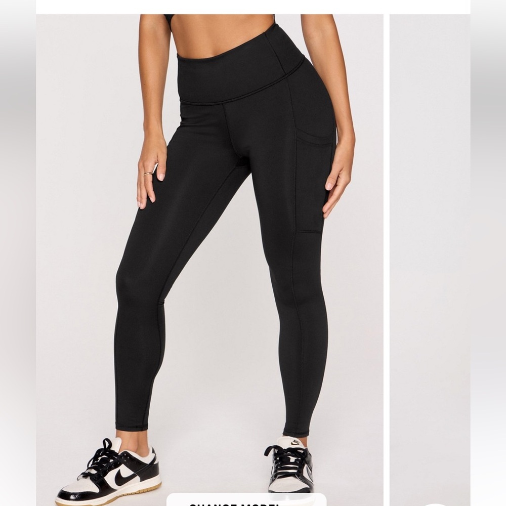 Fabletics $89 Black Fabletics On-The-Go PowerHold® High-Waisted Pocket Leggings